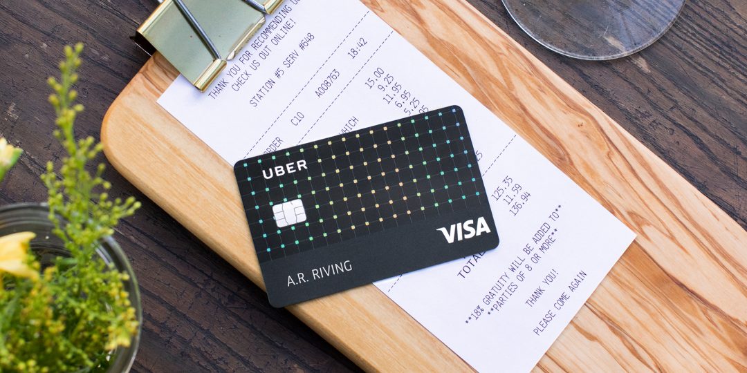 Photo of the Uber Visa Card, courtesy of Uber.